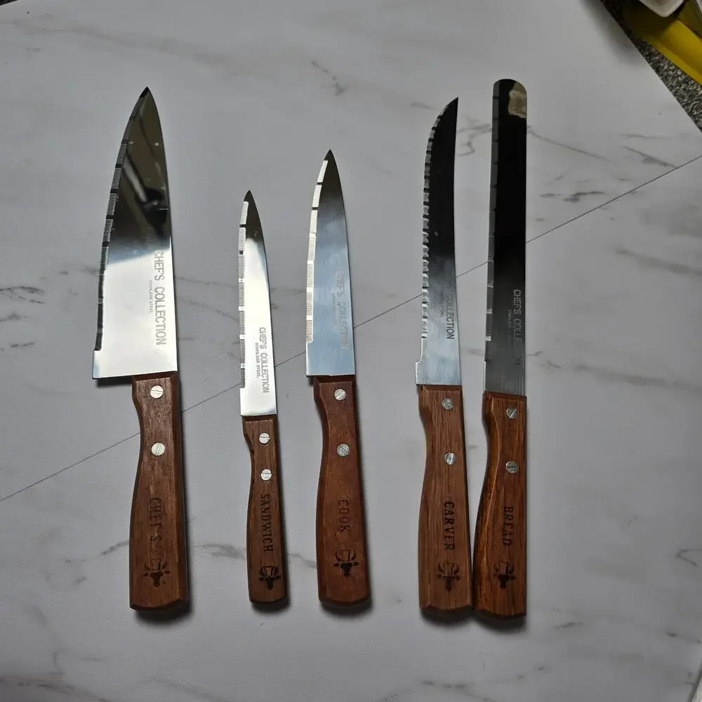Vintage Chefs Collection set of 5 knives new